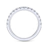 14K White Gold Matching Wedding Band - 0.5 ct