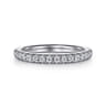 14K White Gold Matching Wedding Band - 0.33 ct