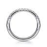14K White Gold Matching Wedding Band - 0.33 ct