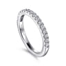 14K White Gold Matching Wedding Band - 0.33 ct