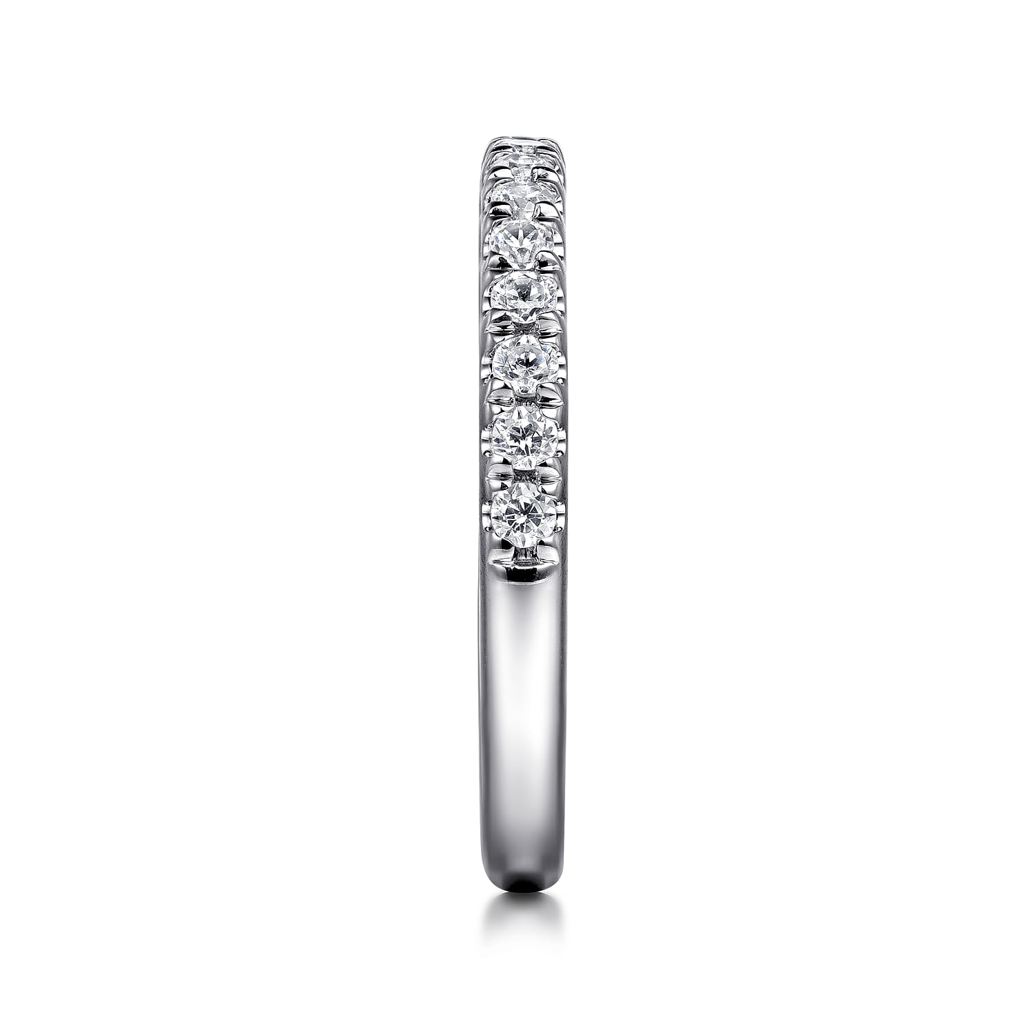 14K White Gold Matching Wedding Band - 0.33 ct - Shot 4