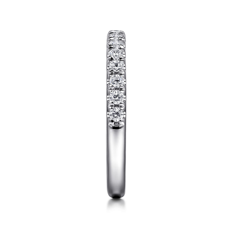 14K White Gold Matching Wedding Band - 0.33 ct - Shot 4