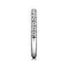 14K White Gold Matching Wedding Band - 0.33 ct
