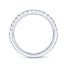 14K White Gold Matching Wedding Band - 0.33 ct