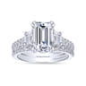 14K White Gold Matching Wedding Band - 0.33 ct