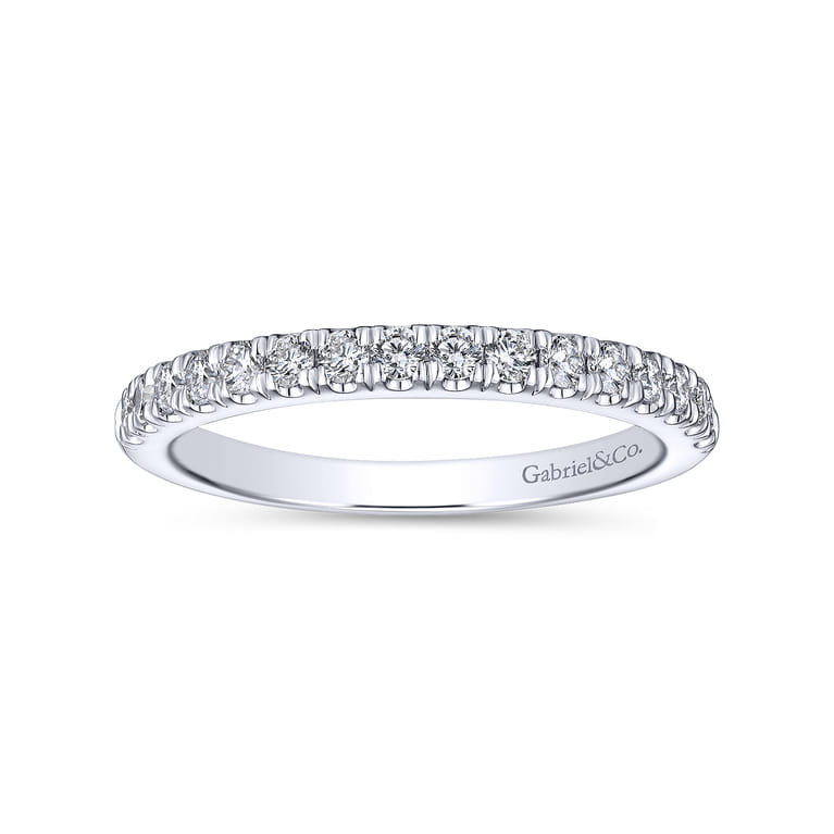 14K White Gold Matching Wedding Band - 0.33 ct - Shot 5