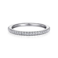 14K White Gold Matching Wedding Band