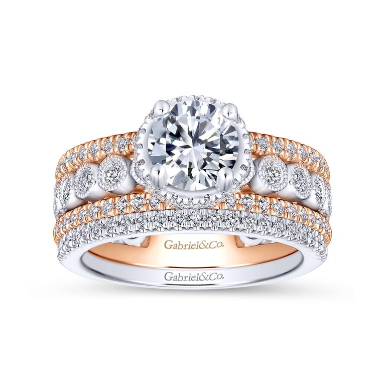 14K White Gold Matching Wedding Band - 0.15 ct - Shot 4