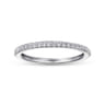 14K White Gold Matching Wedding Band - 0.15 ct