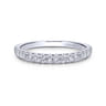 14K White Gold Matching Wedding Band - 0.28 ct