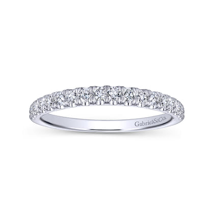 14K White Gold Matching Wedding Band