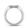 14K White Gold Matching Wedding Band - 0.36 ct