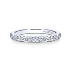 14K White Gold Matching Wedding Band
