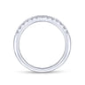 14K White Gold Matching Wedding Band - 0.27 ct