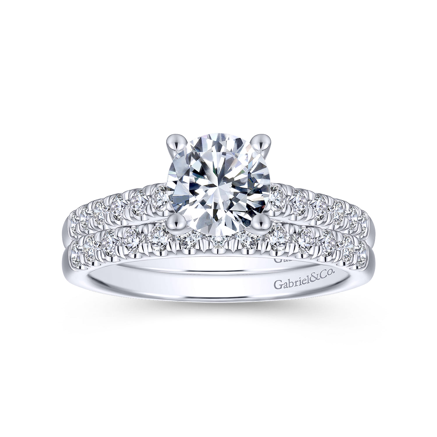 14K White Gold Matching Wedding Band - 0.27 ct - Shot 4