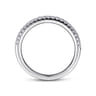 14K White Gold Matching Wedding Band - 0.19 ct
