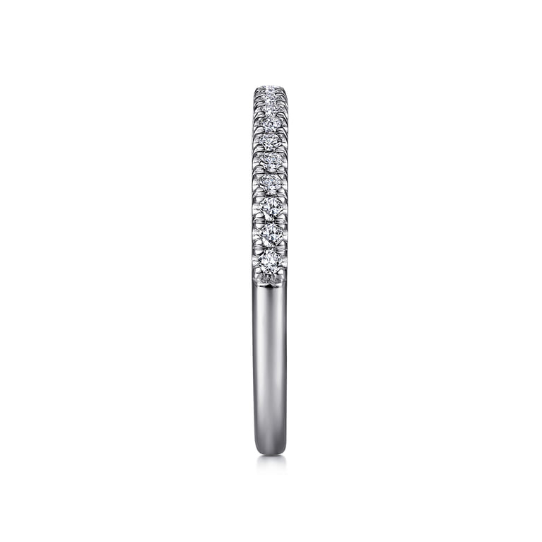 14K White Gold Matching Wedding Band - 0.19 ct - Shot 5