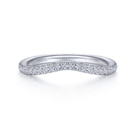 14K White Gold Matching Wedding Band