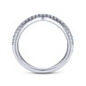 14K White Gold Matching Wedding Band - 0.15 ct