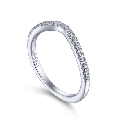 14K White Gold Matching Wedding Band