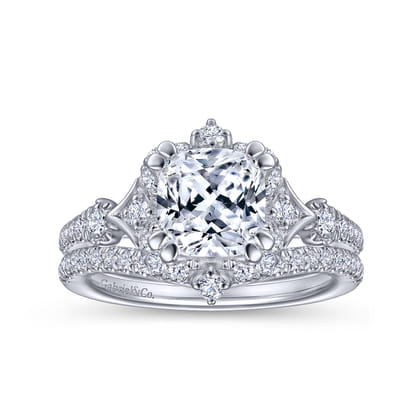 14K White Gold Matching Wedding Band