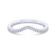 14K White Gold Matching Wedding Band