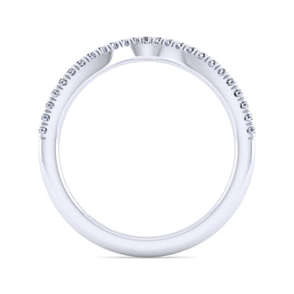14K White Gold Matching Wedding Band