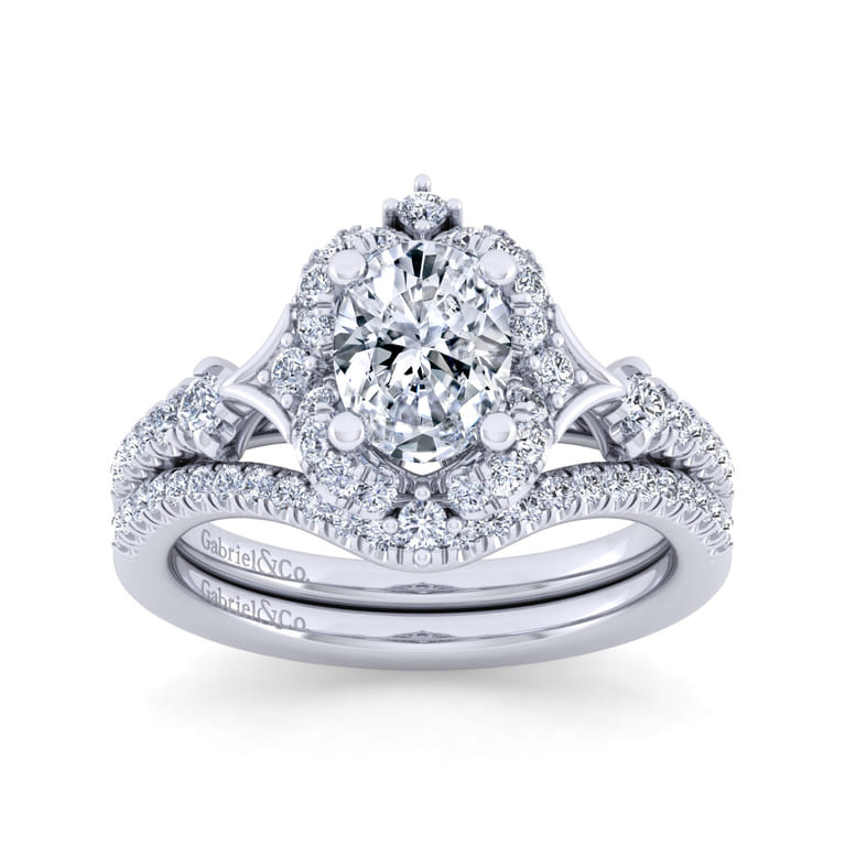 14K White Gold Matching Wedding Band - 0.16 ct - Shot 4