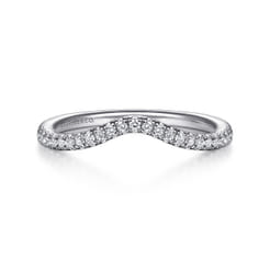 14K White Gold Matching Wedding Band