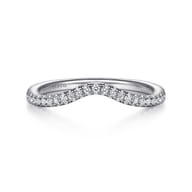 14K White Gold Matching Wedding Band