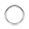 14K White Gold Matching Wedding Band - 0.16 ct