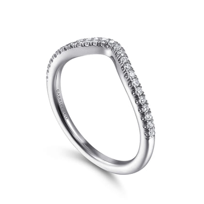 14K White Gold Matching Wedding Band