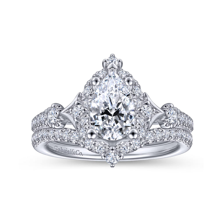 14K White Gold Matching Wedding Band - 0.16 ct - Shot 4