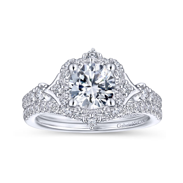 14K White Gold Matching Wedding Band - 0.16 ct - Shot 4