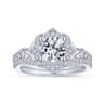 14K White Gold Matching Wedding Band - 0.16 ct