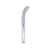 14K White Gold Matching Wedding Band - 0.16 ct