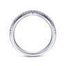 14K White Gold Matching Wedding Band - 0.16 ct