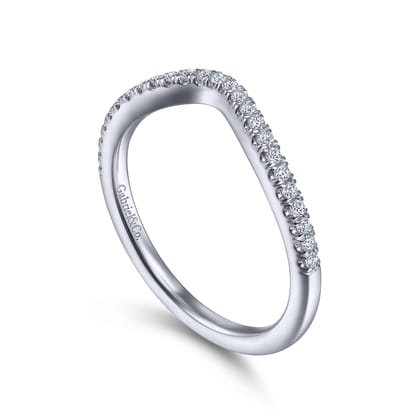 14K White Gold Matching Wedding Band