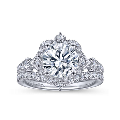 14K White Gold Matching Wedding Band