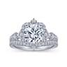 14K White Gold Matching Wedding Band - 0.16 ct