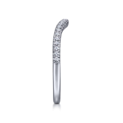 14K White Gold Matching Wedding Band