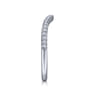 14K White Gold Matching Wedding Band - 0.16 ct