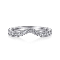 14K White Gold Matching Wedding Band