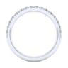 14K White Gold Matching Wedding Band - 0.38 ct