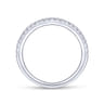 14K White Gold Matching Wedding Band - 0.2 ct
