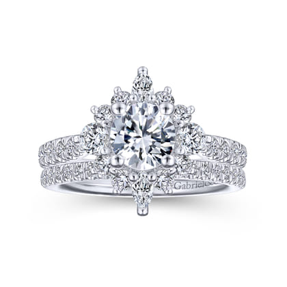 14K White Gold Matching Wedding Band