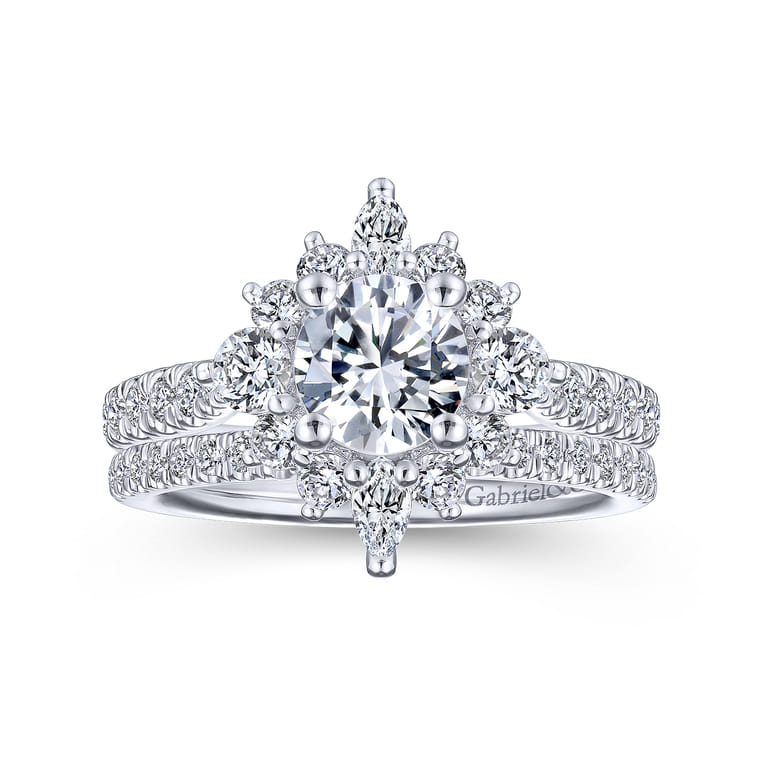 14K White Gold Matching Wedding Band - 0.2 ct - Shot 4
