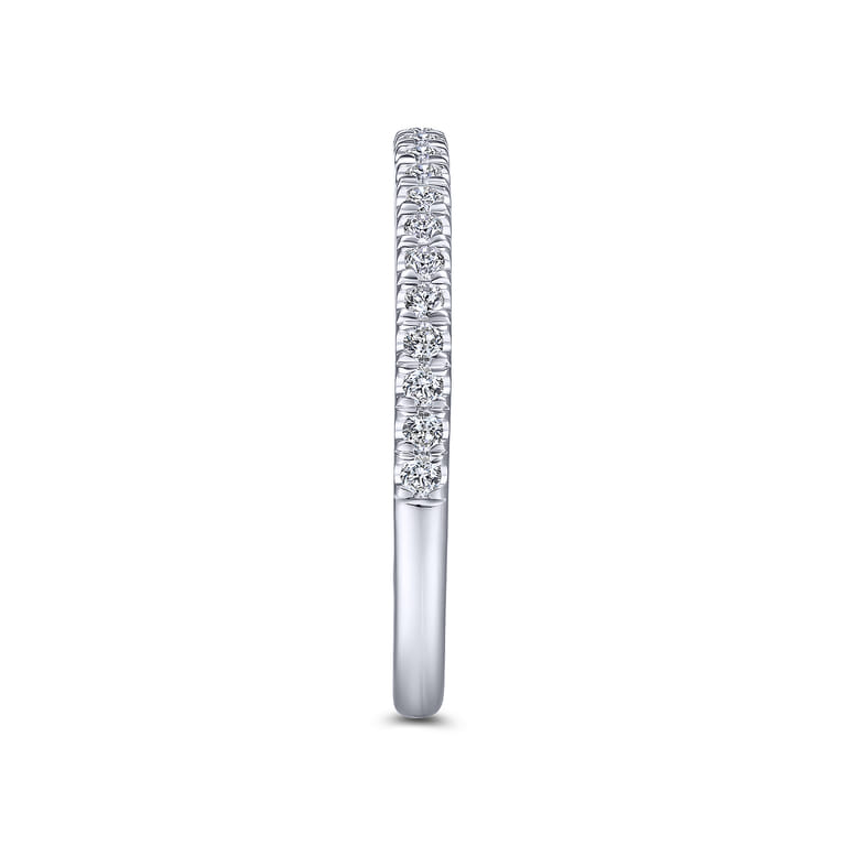 14K White Gold Matching Wedding Band - 0.2 ct - Shot 5