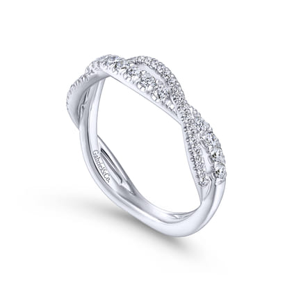 14K White Gold Matching Wedding Band