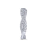 14K White Gold Matching Wedding Band - 0.38 ct